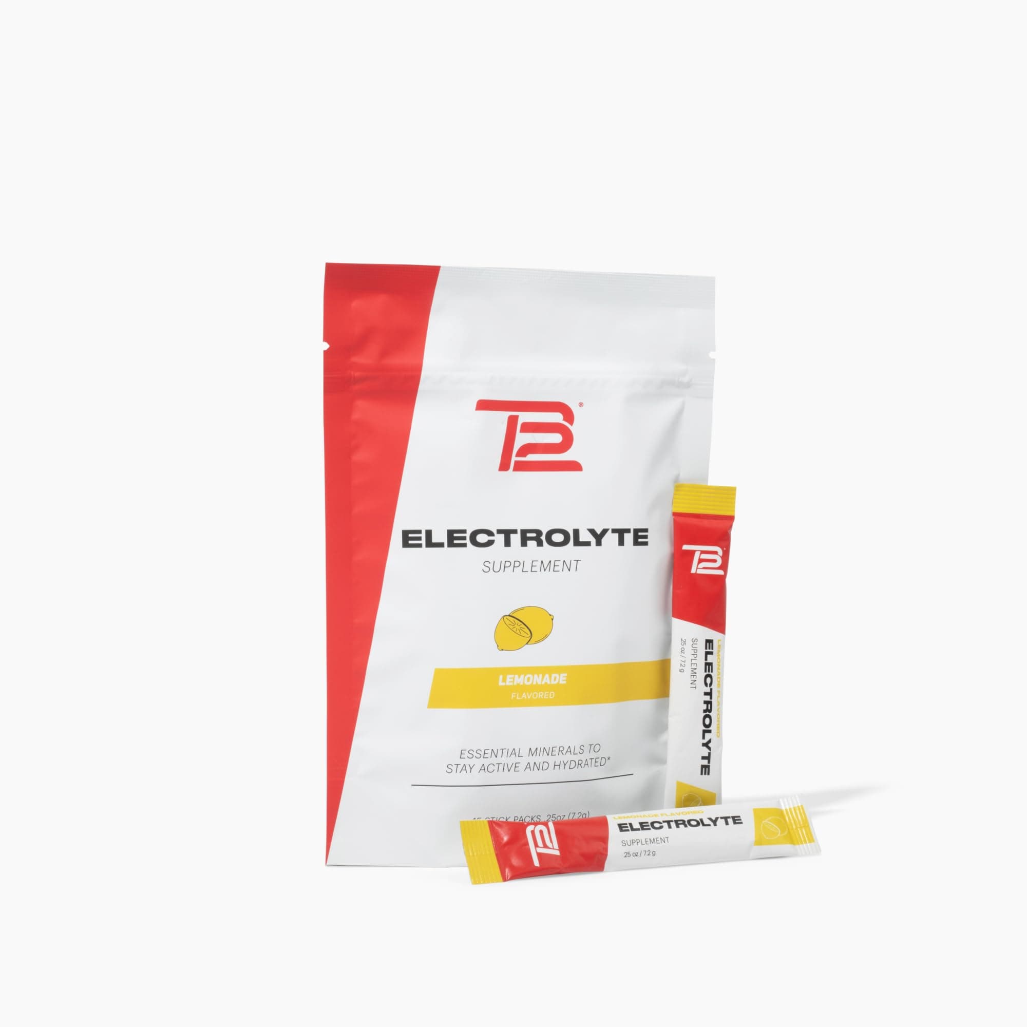 TB12 Electrolytes Powder Packets Lemonade ā Mineral-Rich Electrolyte Powder for Fast Hydration by Tom Brady - Natural, Low Sugar, Vegan, Gluten-Free, Easy to Mix - 15 Stickpacks