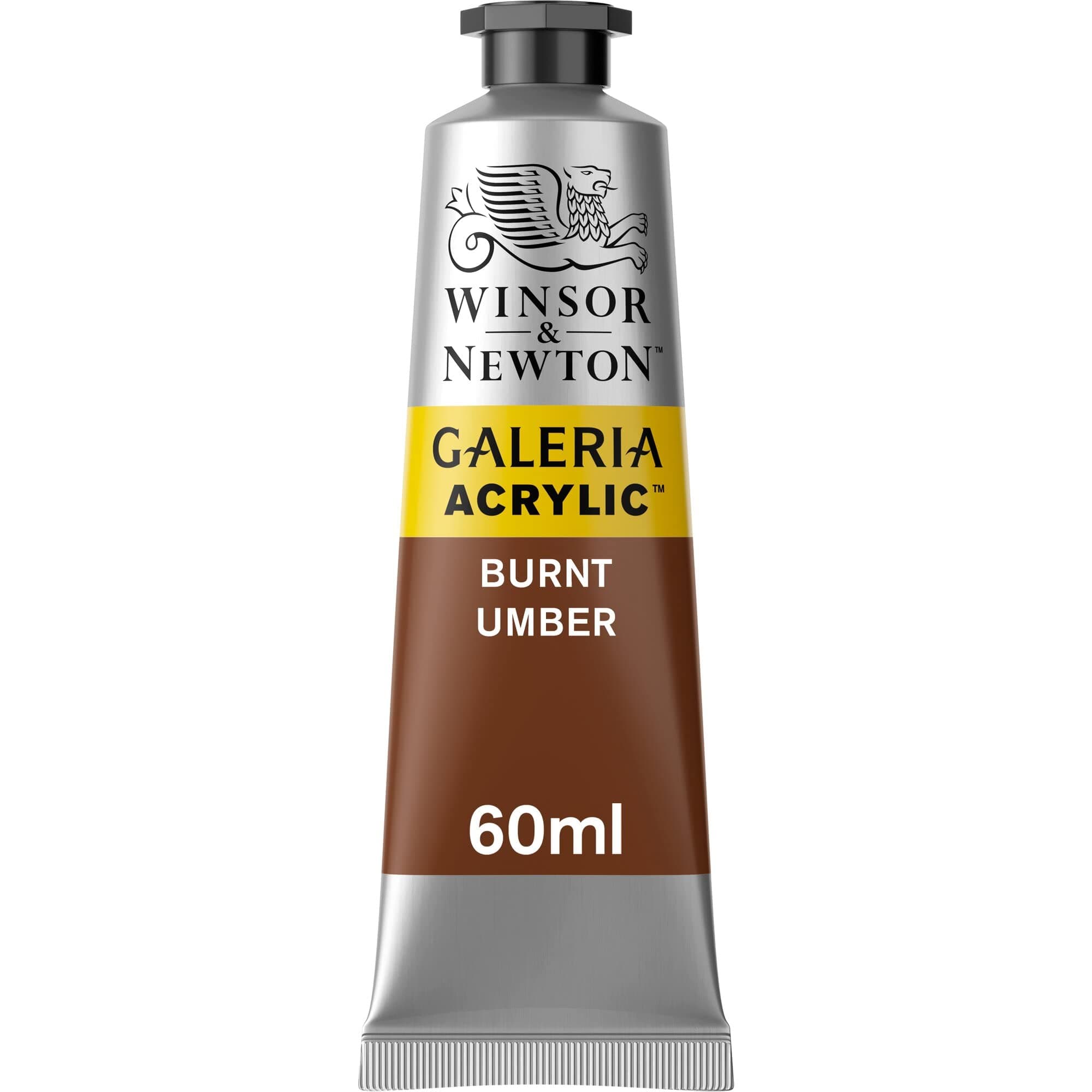 2120076 Galeria Acrylic Paint, High Pigmentation, Non-fading, Butter Consistency, 60 ml Tube - Burnt Umbra