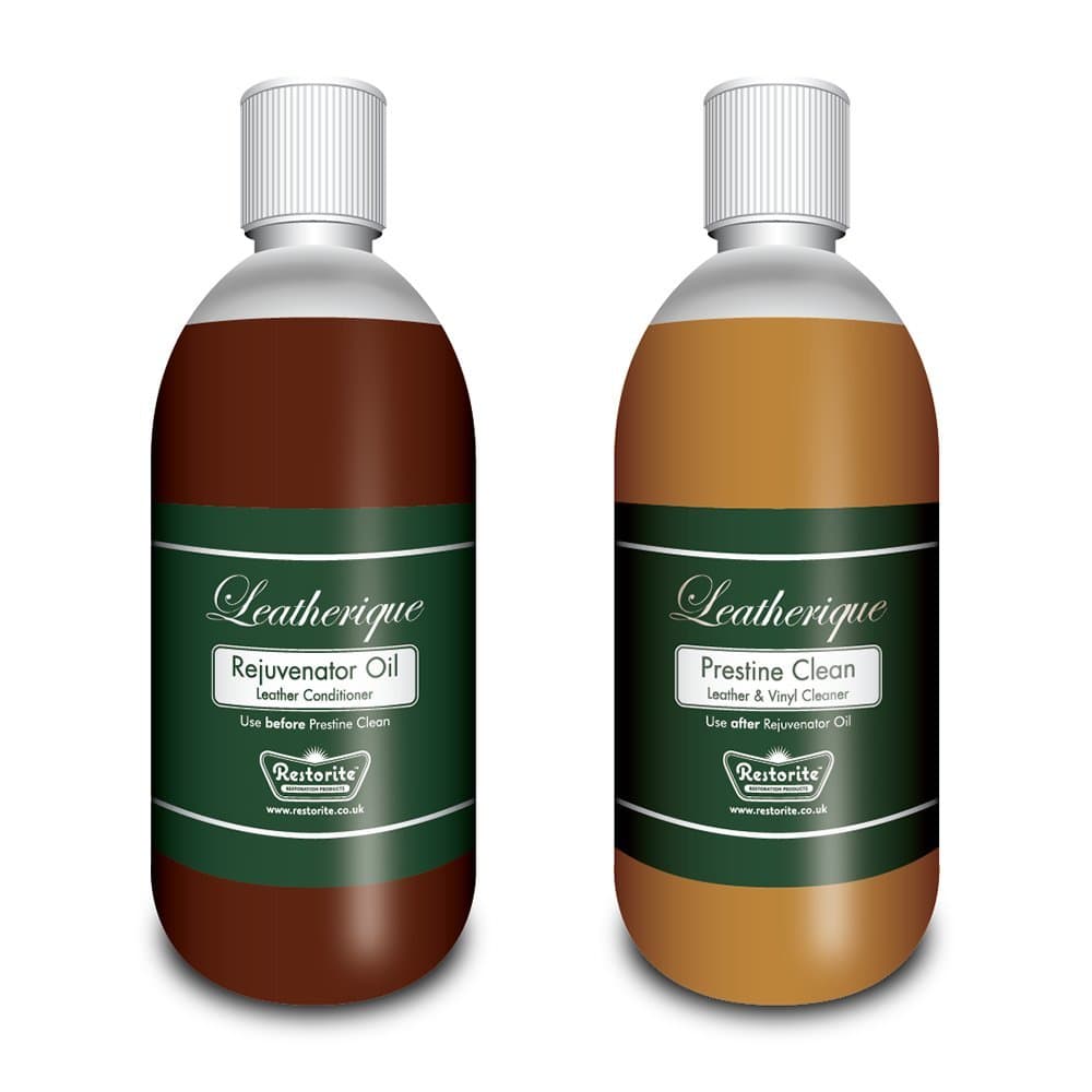 Leatherique Rejuvenator Oil & Prestine Clean (twin pack) Leather Cleaner & Conditioner: 2 x 250ml