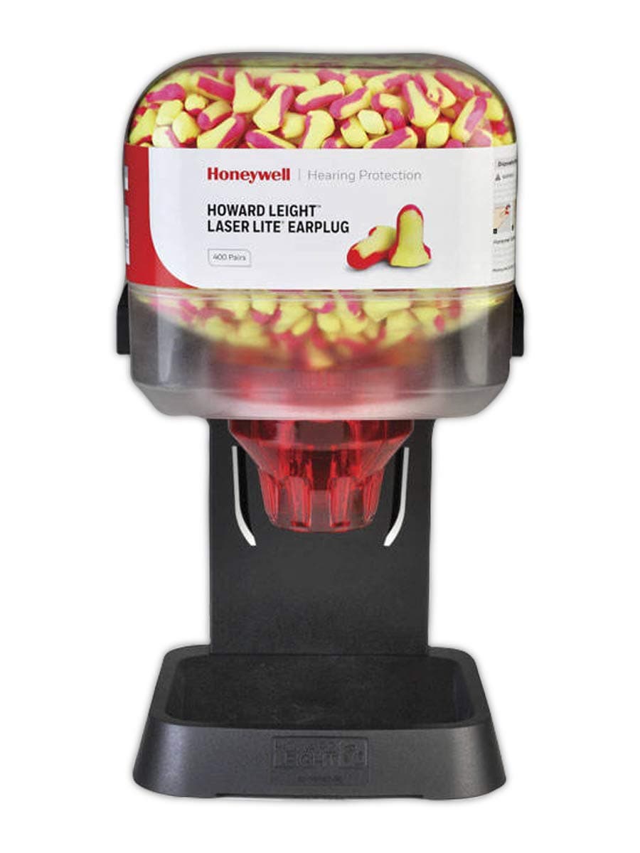 Howard Leight by Honeywell Leight HL400-LL-INTRO Earplug Dispenser with 400 Pairs of Laser Lite Hi-Visibility Earplugs