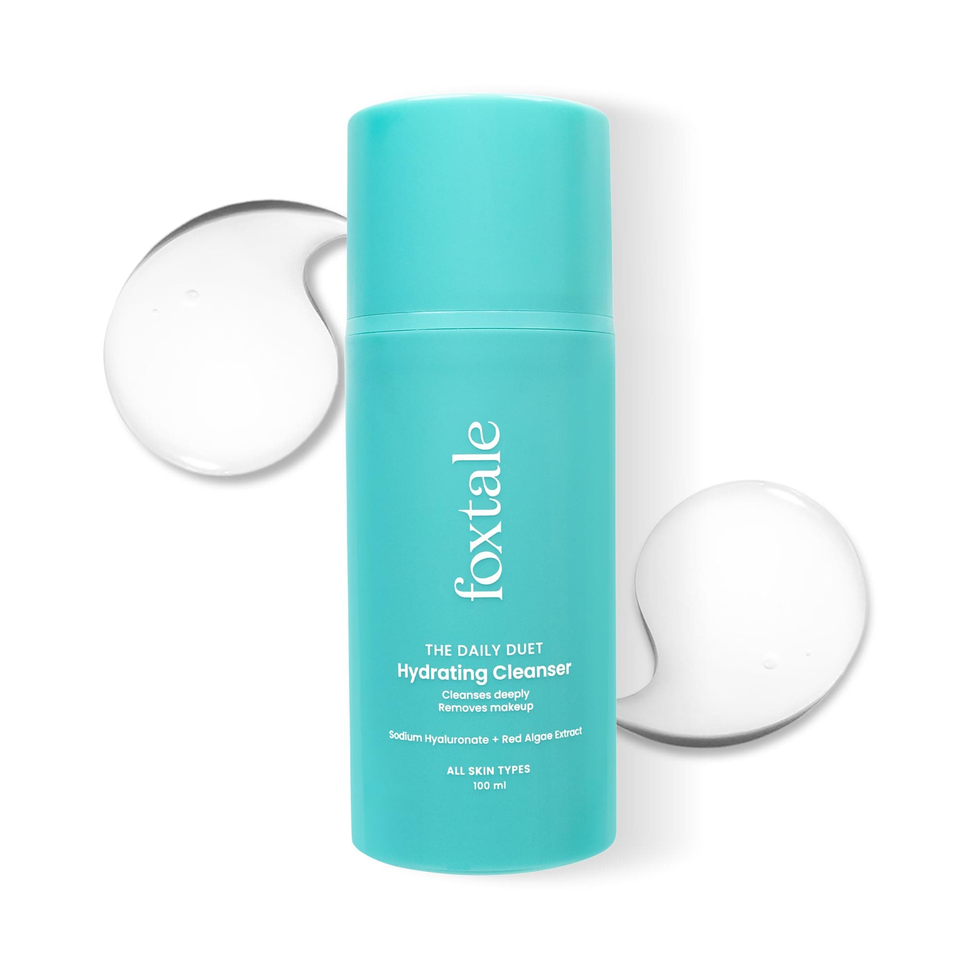 Foxtale Gentle Hydrating Face Wash with Hyaluronic Acid, Vitamin B5 | Deep Pore Cleansing | Dirt Control | Make-up Remover | Cleanser For Men & Women | All Skin Types | 100 ml