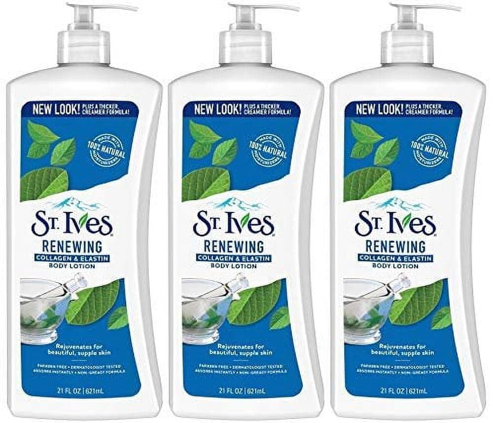 St. Ives Skin Renewing Body Lotion Collagen Elastin 21 oz(Pack of 3)