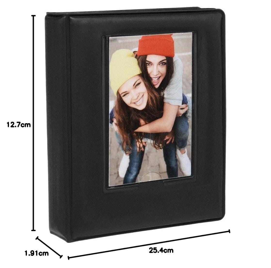 Zink 2X3 Photo Album 64-Pocket Mini W/ Transparent Window Cover For 2”X3” Zero Ink Paper Compatible With Kodak, Lifeprint, Polaroid, Hp, Canon, Fujifilm 2X3" Photos