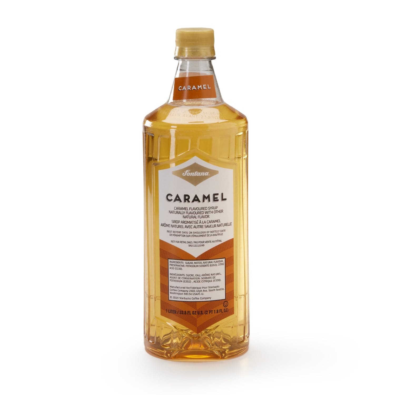 Fontana Caramel Coffee Syrup, Syrup for iced coffee, Caramel Sweet Syrup
