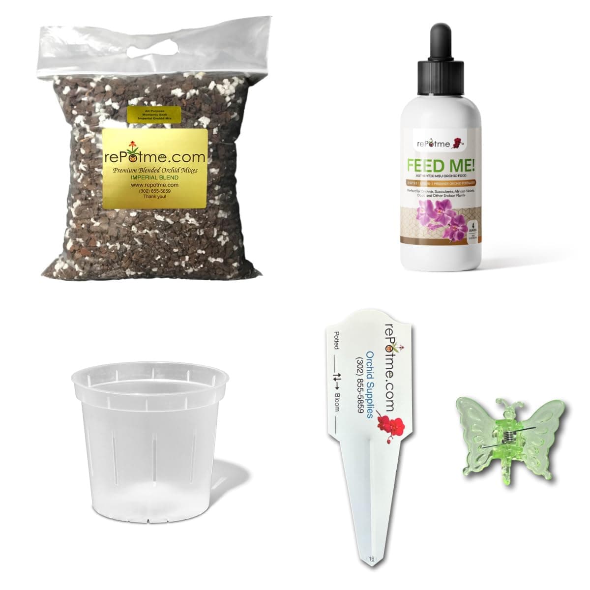 All Purpose Orchid Growing Starter Kit - Includes Instruction Sheet