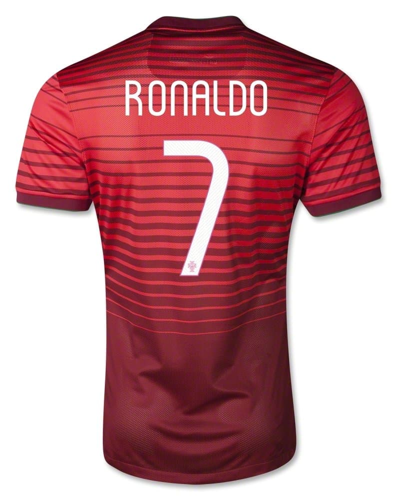 Portugal 2014 Kid Soccer #7 Ronaldo Jersey with Free Matching Shorts Set