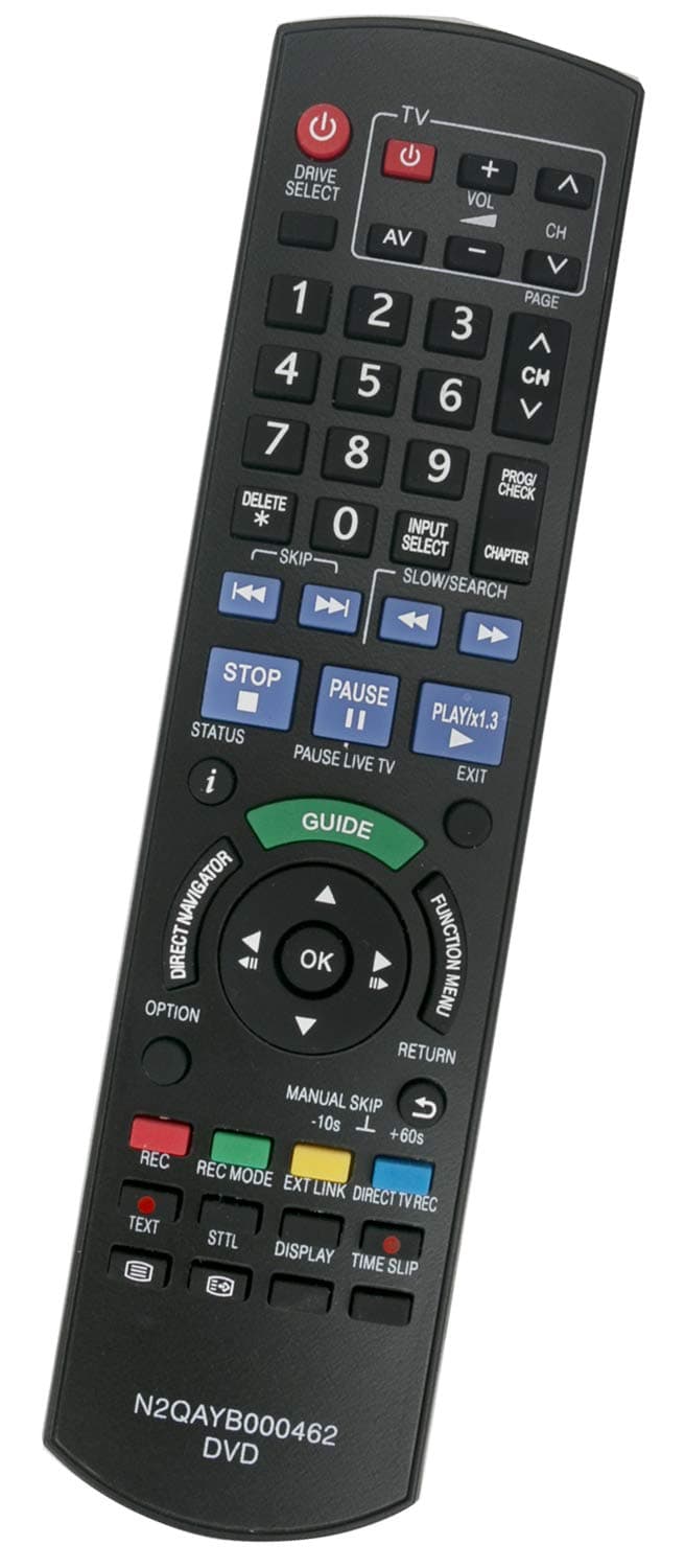 ALLIMITYN2QAYB000462 Remote Control Replacement for Panasonic DVD Recorder DMR-EX72SEG DMR-EX72SEGK DMR-EX72SEGS DMR-EX769EB DMR-EX773 DMR-EX86 DMR-EX86EBK DMR-EX89 DMR-EX769EF DMR-EX79