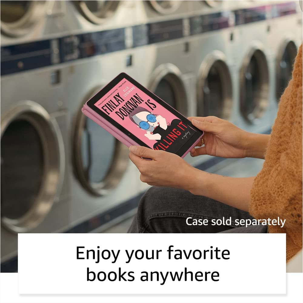 Like-New Amazon Fire HD 8 tablet, 8” HD Display, 32 GB, 30% faster processor, designed for portable entertainment, (2022 release), Rose