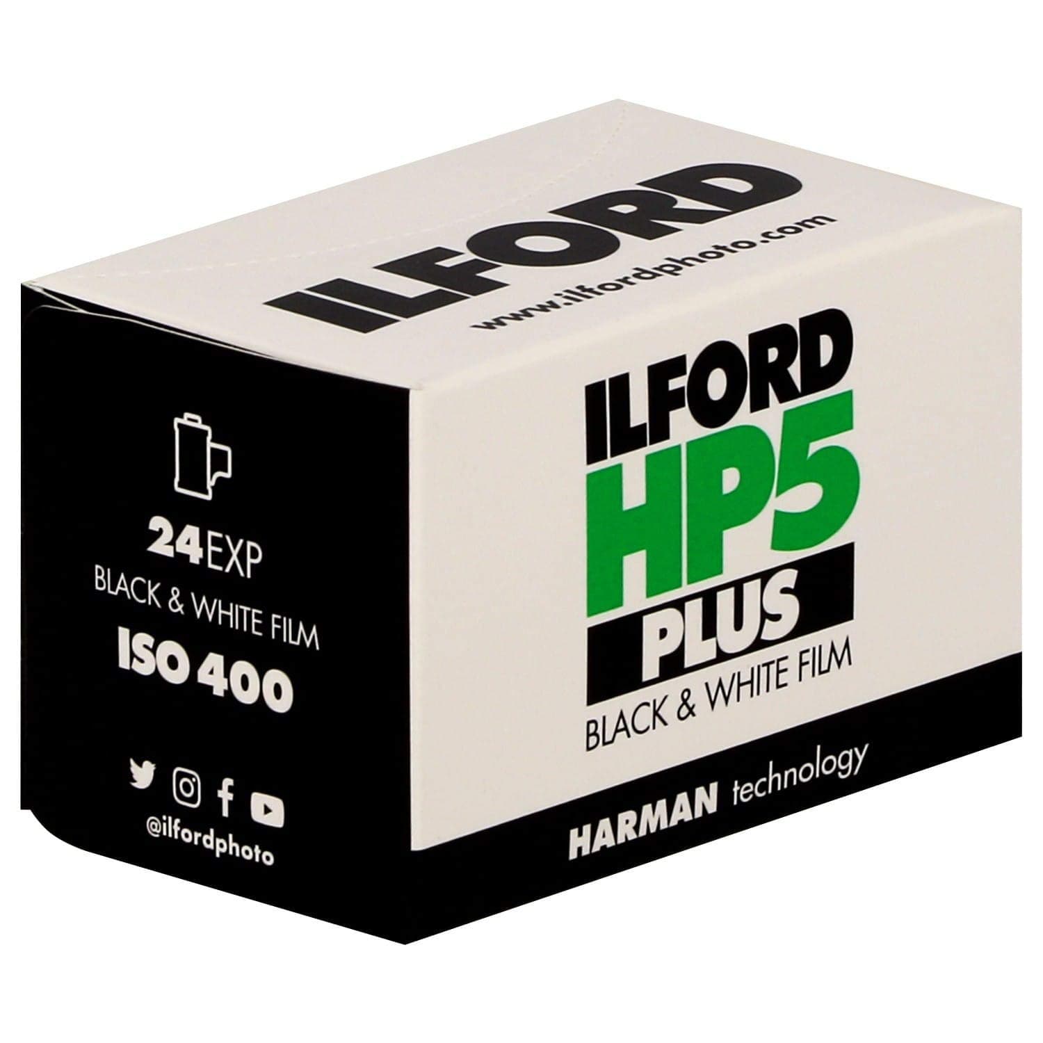 HP5 Plus, Black and White Print Film, 135 (35 mm), ISO 400, 24 Exposures (1700646)