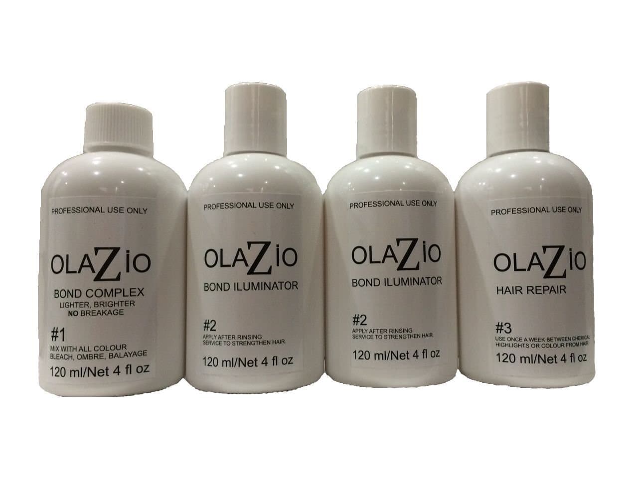 Olazio Traveling Stylist Kit - Step 1, 2 & 3 - Full KIT 4 Fl Oz.120ml (unscented)
