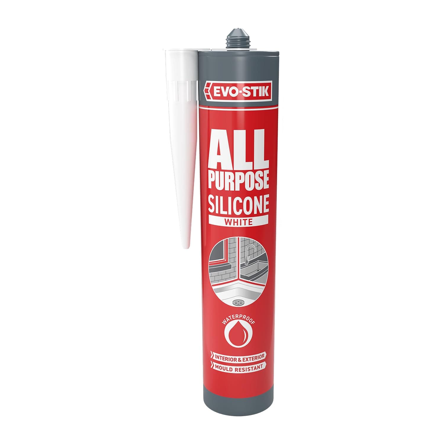 All Purpose Silicone Sealant White - Flexible and Suitable for a Host of Different Applications