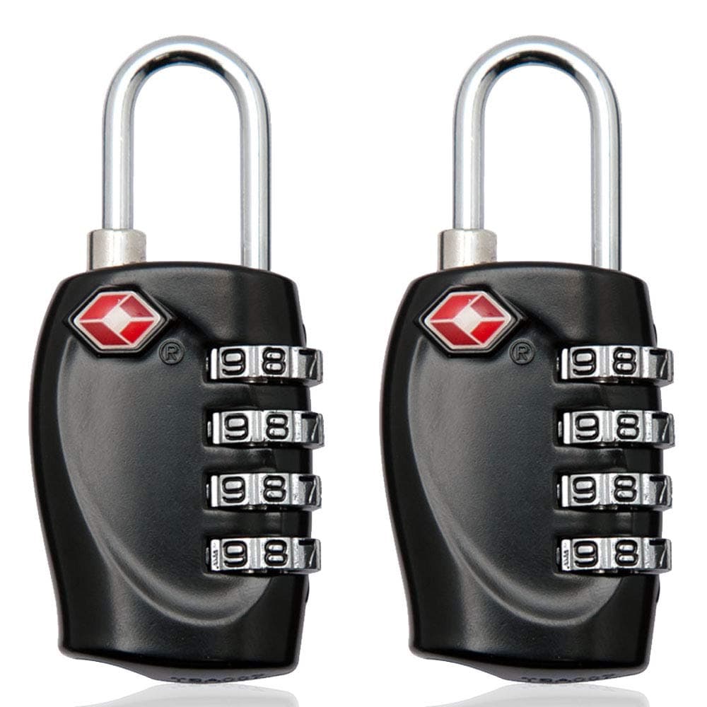 MIONI 2X TSA Approved Luggage Locks Combination Lock, 4 Digit Travel Padlocks
