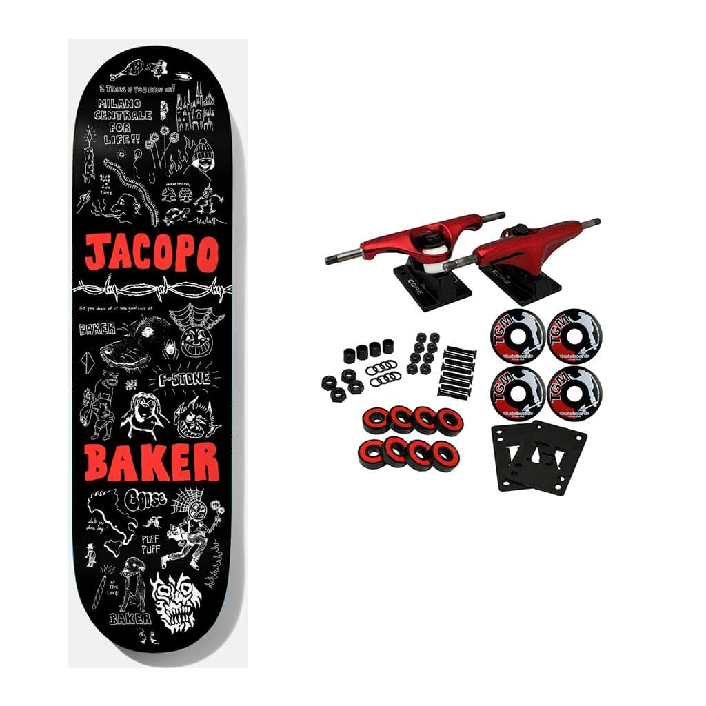 Baker Skateboards Complete Jacopo Carozzi Puff Puff 8.5"
