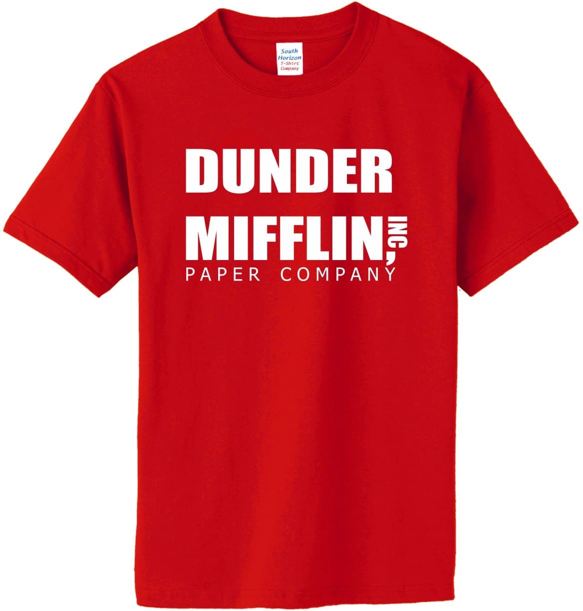 Dunder Mifflin Paper Company T-Shirt~Red~Adult-MD