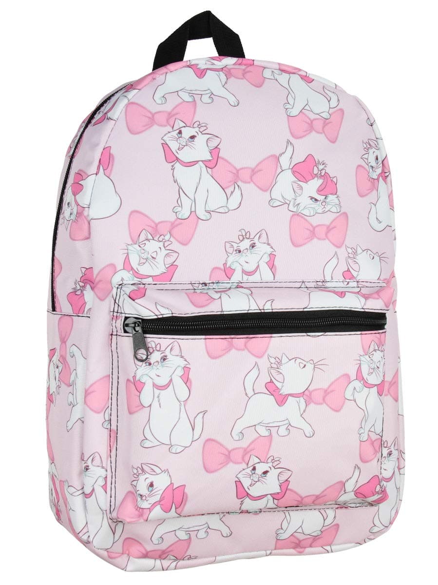 Disney Aristocats Marie Allover Character Pattern Travel Laptop Backpack