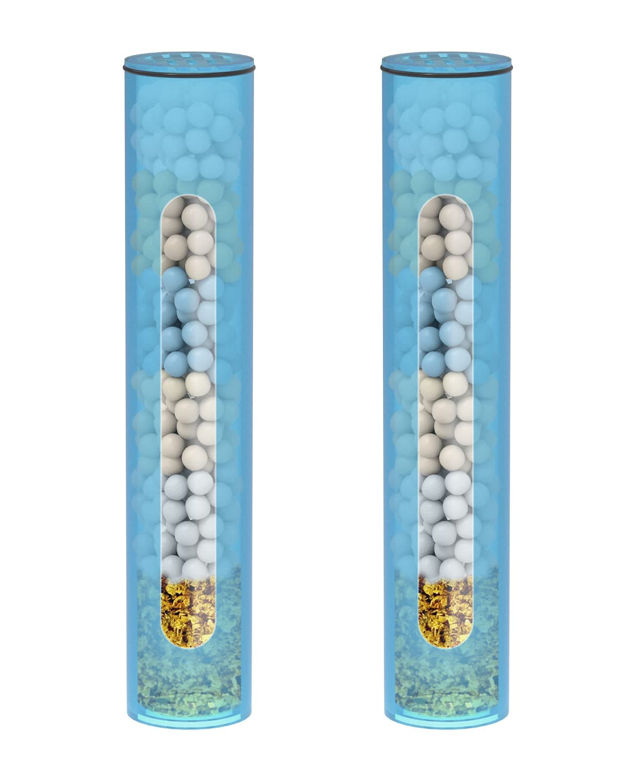 2 Pcs Shower Filter Replacement Cartridge for HOPOPRO Filtered Handheld Shower Heads, Multi-Stage Filter for Hard Water to Remove Chlorine, Heavy Metals & Sediments Impurities For Better Skin & Hair