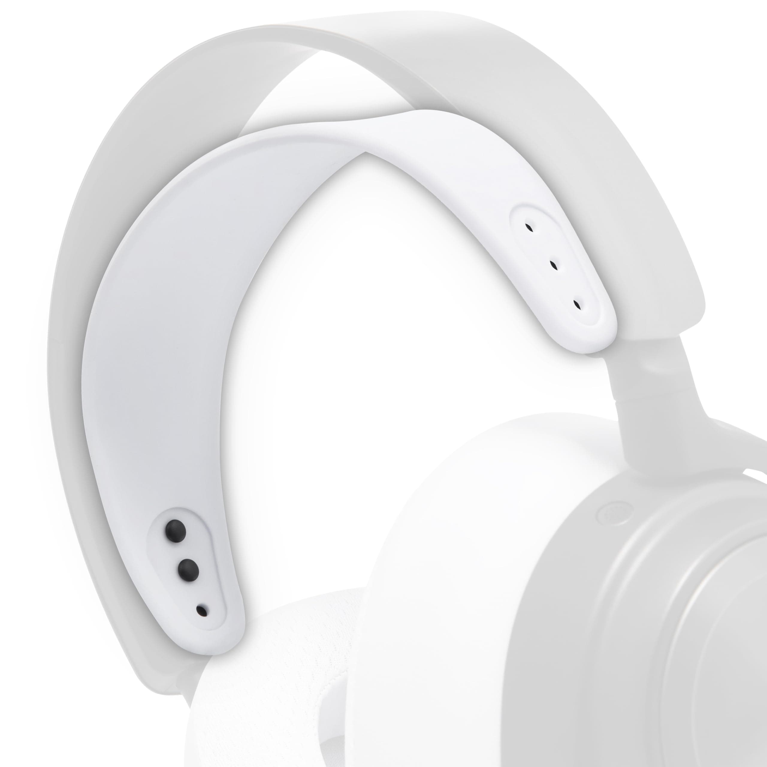 WC HeadbandZ Arctis Nova - Upgraded Silicone Headband for Arctis Nova Headsets by Wicked Cushions - Enhanced Flexibility, Comfort, and Style with Matching Earpad Designs| White