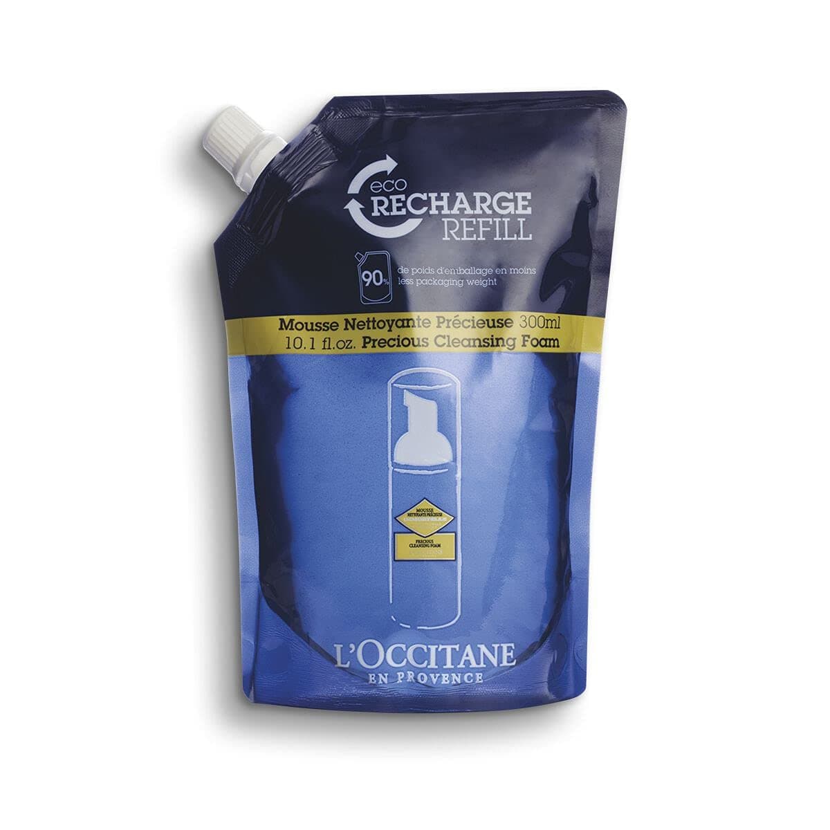 L'Occitane Face Cleansing Foam Refill Pack, 10.1 Fl Oz