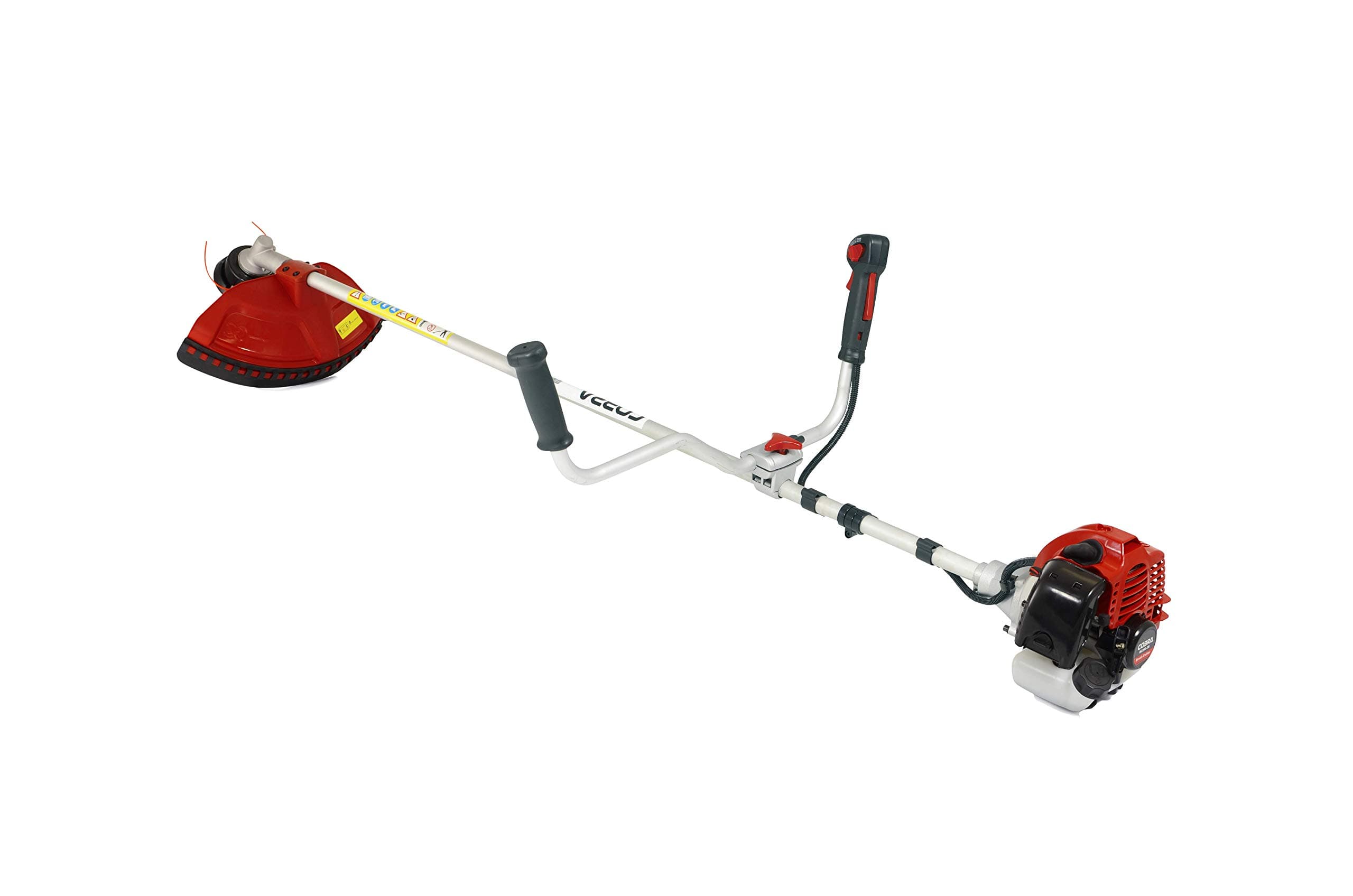 COBRA BC330CU Petrol 33cc Brushcutter, Grass Trimmer with Nylon Line Head and Metal Tri blade, Bike Style Handles for Greater Control