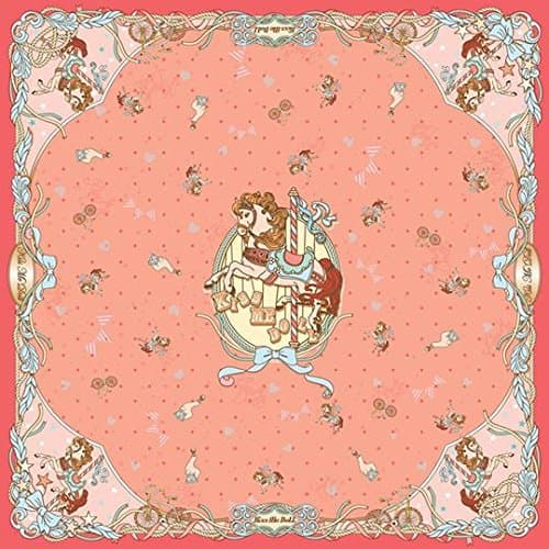 Women Luxury Large Square 100% Silk Scarf Shawl Wrap Exclusive Design Lucky Pony No.1, 40"x40"