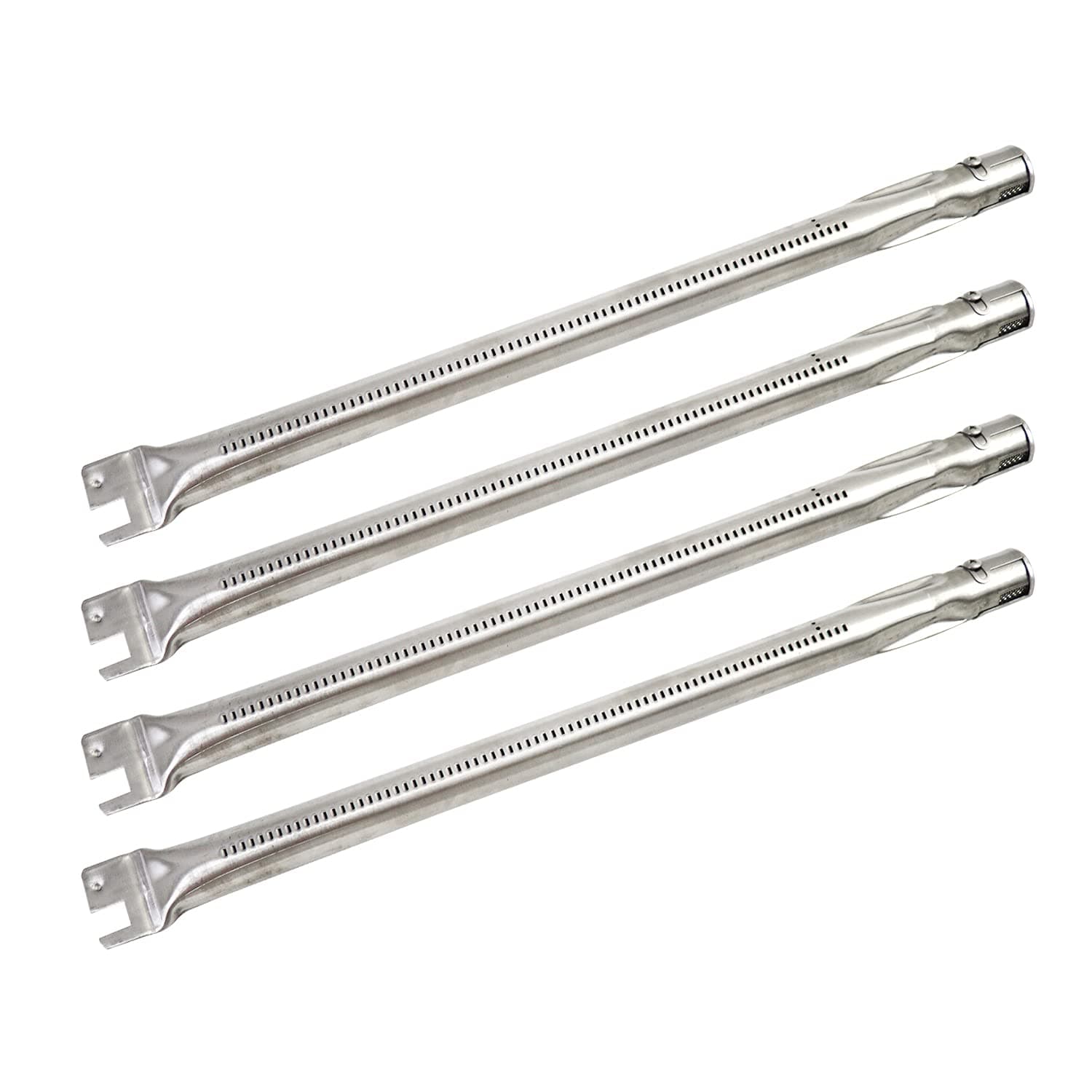 Plowo Stainless Steel Burner Replacement for Gas Select Ducane 3100, 3200, 3400, 4100, Affinity 3073101, Affinity 31421001 Grill Models, BBQ Heavy Duty Performance Pipe Burner Tube, 4-Pack, 18" x 1"