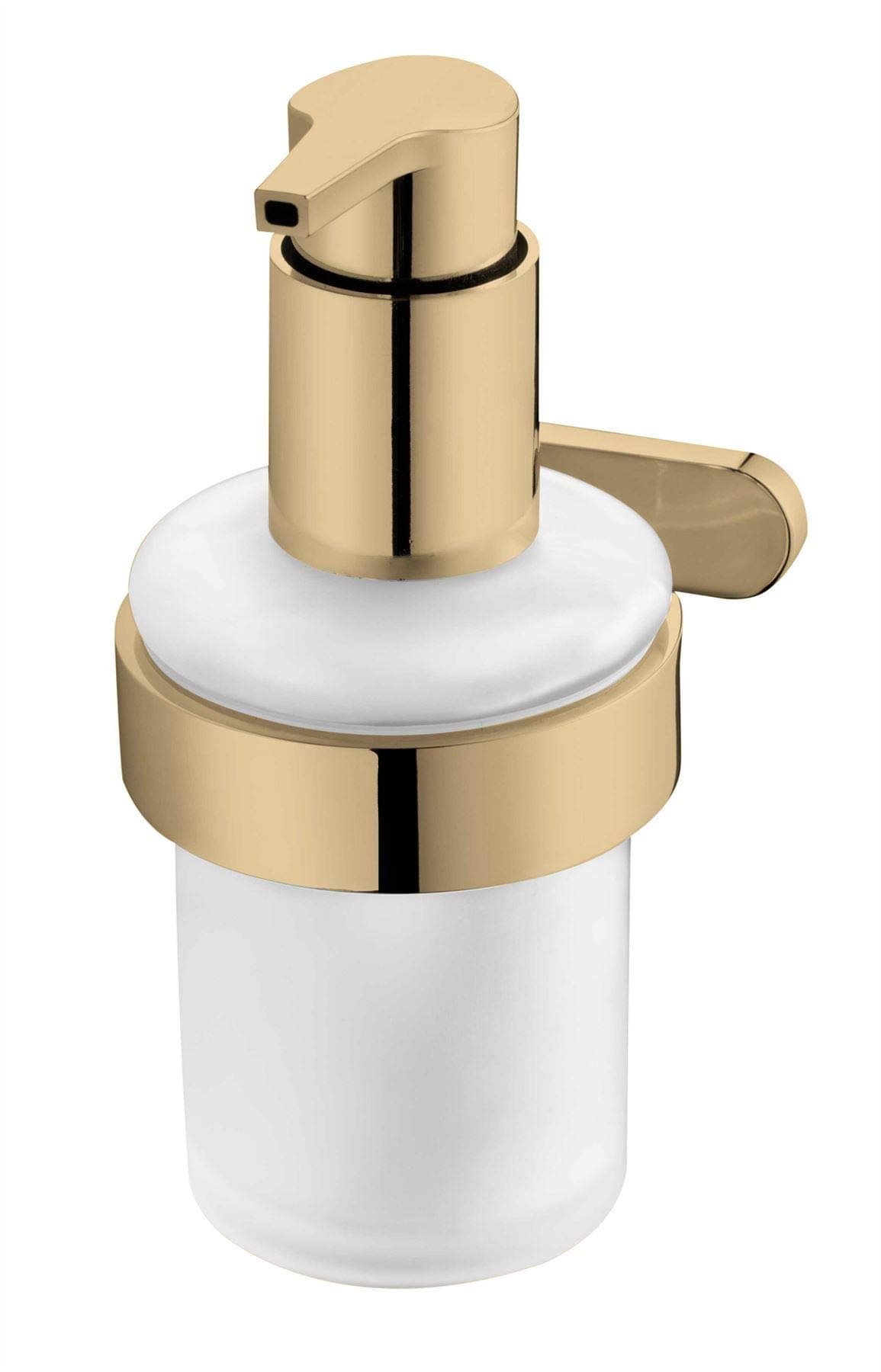 Liquid Soap Tempered Glass Dispenser Bathroom Gold Colour Finished Zamak