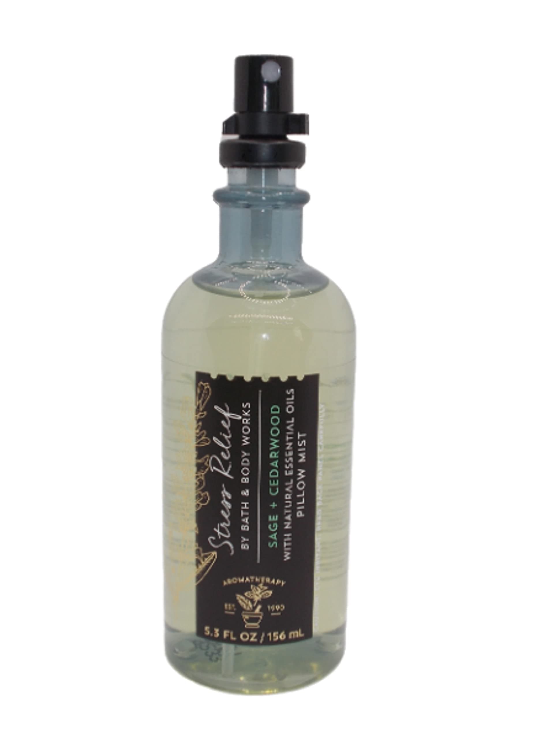Bath and Body Works Aromatherapy STRESS RELIEF - SAGE + CEDARWOOD Pillow Mist with Natural Essential Oils 5.3 Fluid Ounce
