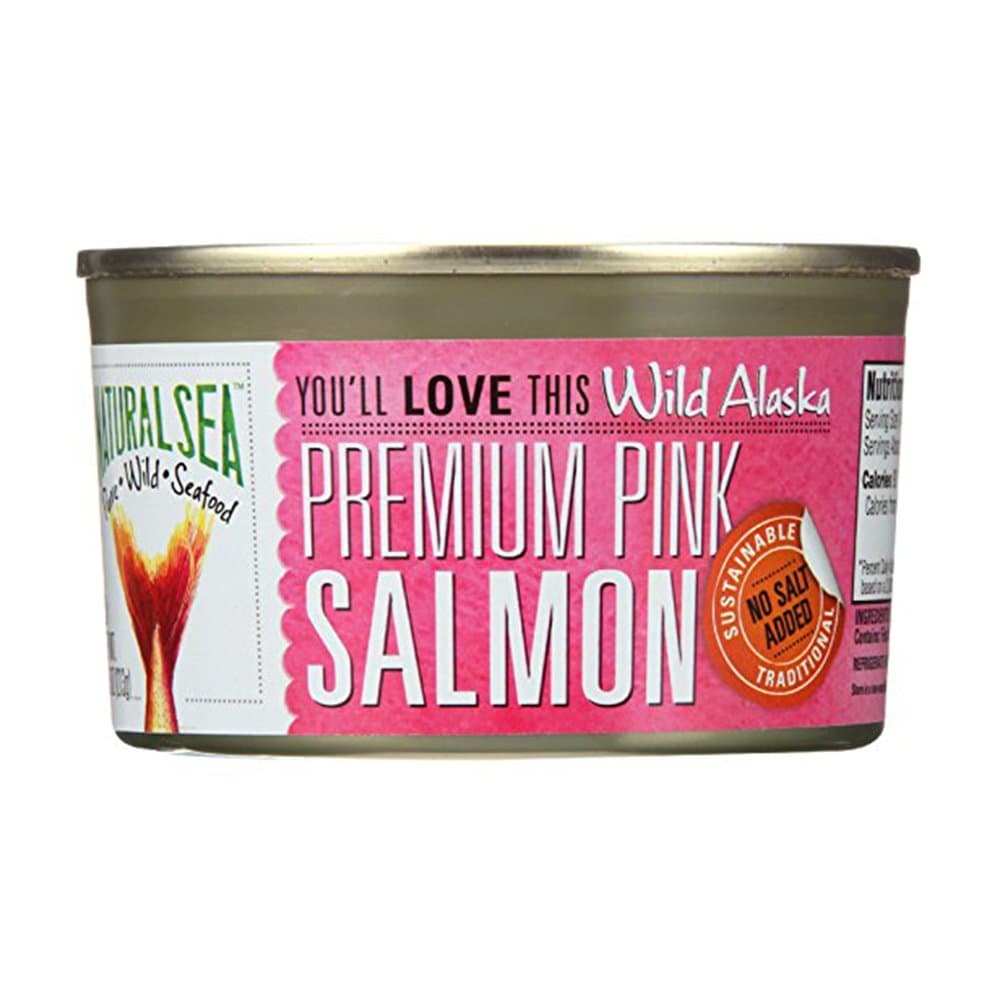 Natural Sea Salmon, Premium Pink, Wild Alaska, 7.5 Ounce