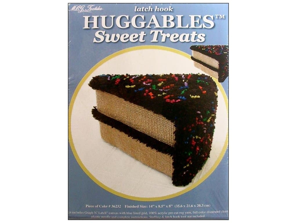 MCG Textiles Huggables Sweet Treats Piece of Cake Latch Hook Kit