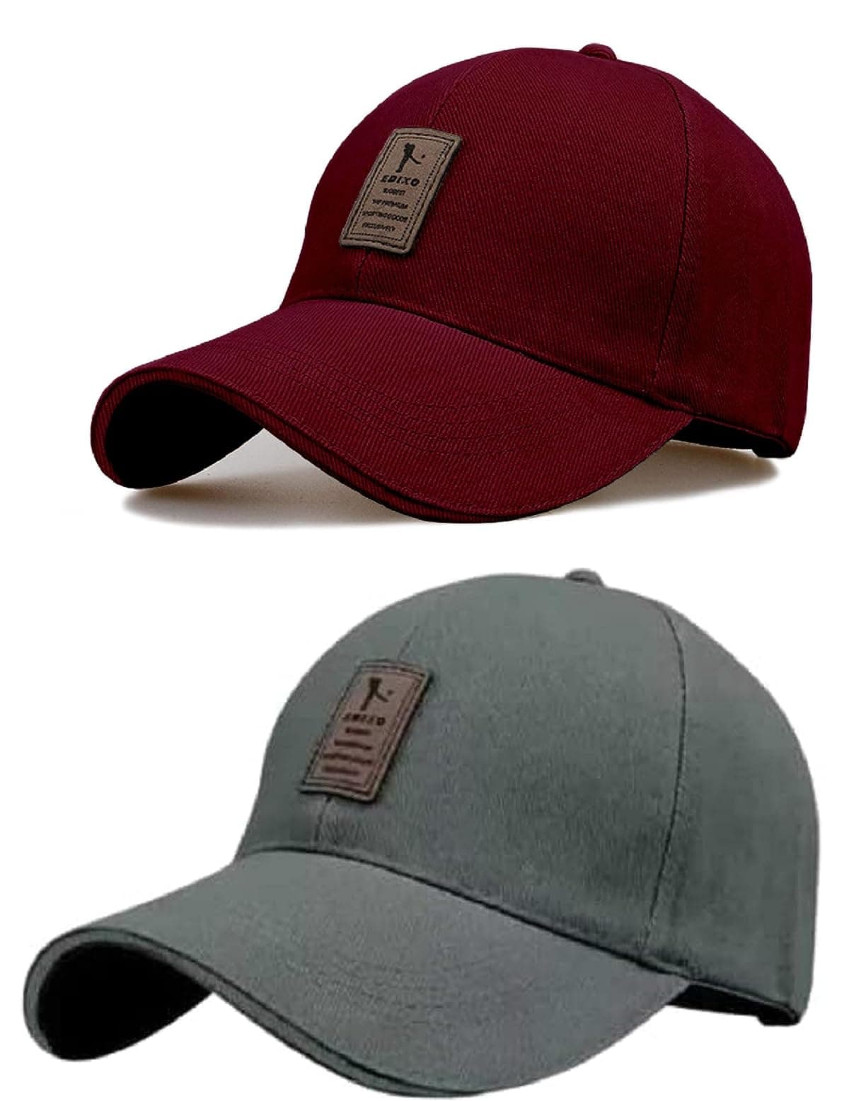 SELLORIABrand Soft Cotton Adjustable Unisex Cap for Men and Women Freesize Baseball Caps (Pack of 2)