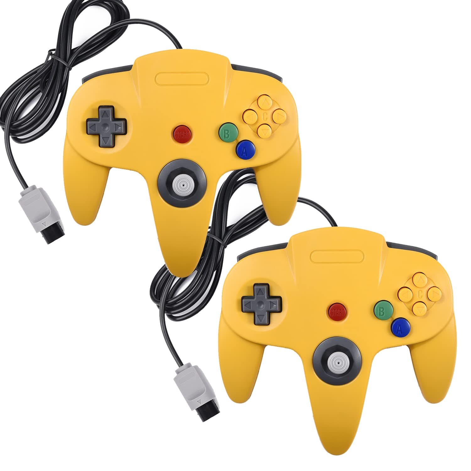 2 Pack Classic N64 Controllers, miadore Retro N64 Gamepad Joystick Joypad for N64 System Home Video Game 64 Console