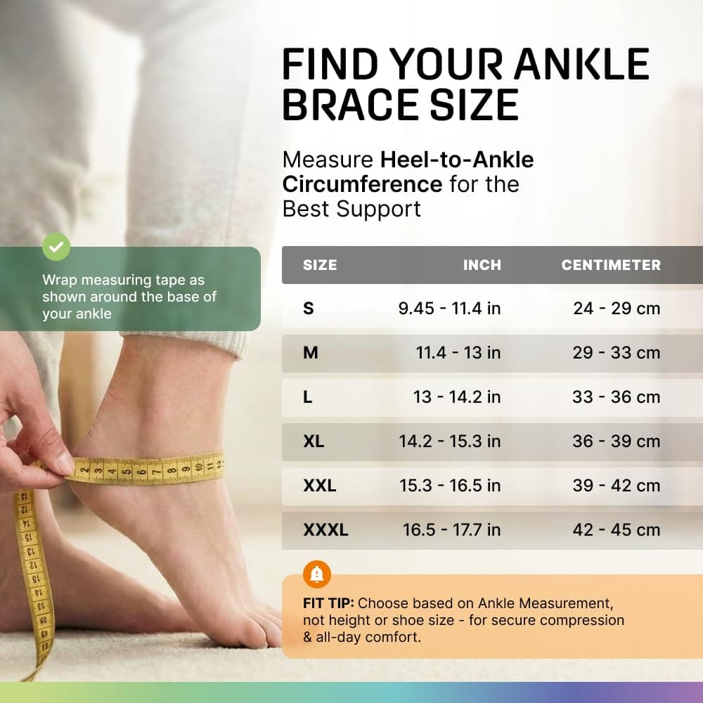 Modvel Foot & Ankle Brace Socks for Sprained Ankle Compression Sleeve - Plantar Fasciitis Relief Brace, Foot Support for pain Women & Men - Tendonitis & Arthritis Feet Sleeve, Stabilizing Ankles Wrap