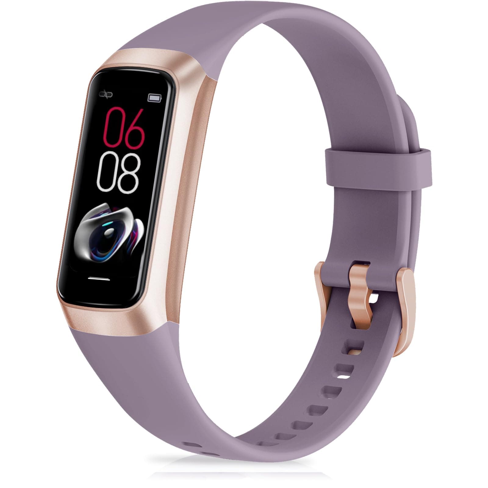 Fitness Tracker with Step Counter/Calories/Stopwatch, Activity Tracker, Health Tracker with Heart Rate Monitor, Sleep Tracker,1.10''AMOLED Touch Color Screen, Pedometer Watch for Women Men Kids