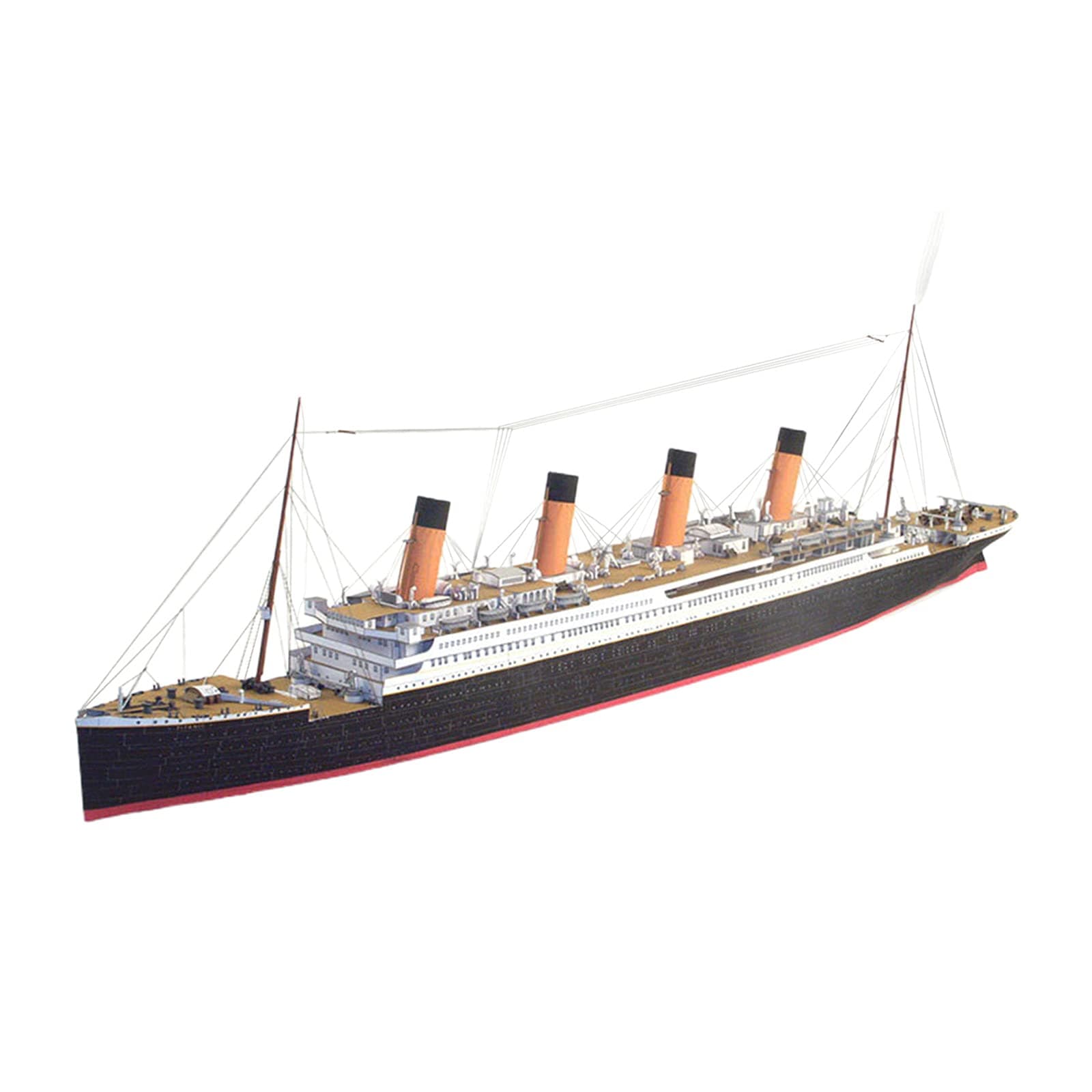 Furbabies British Titanic Ship DIY Puzzle Assemble Paper Model Kit Desktop Decoration
