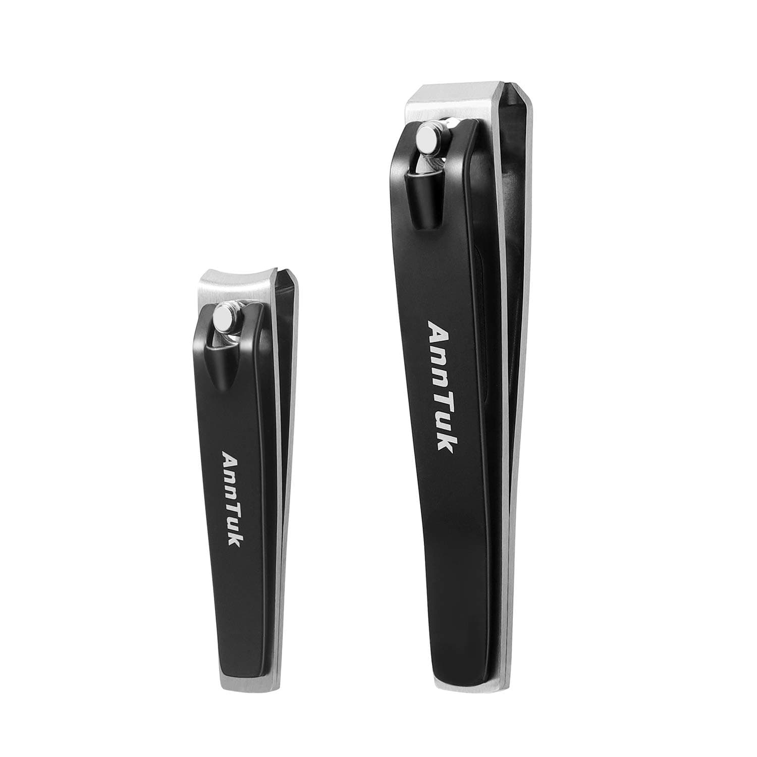 Nail Clippers Set, Sturdy Ultra Sharp Nail Clippers Fingernail and Toenail Clipper with Elegant Tin Case