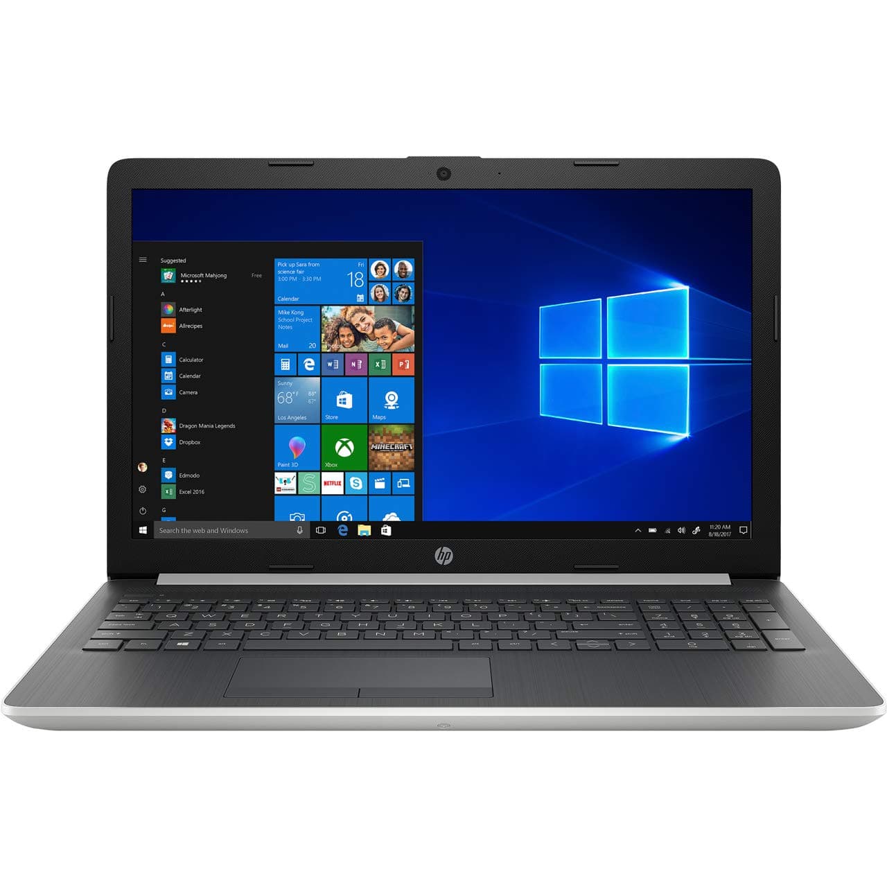 HP 15-da1002na (4UD20EA) 15.6" Full HD Laptop Intel Core i5-8265U Processor, 8GB RAM, 1TB HDD, Windows 10 Home - Silver
