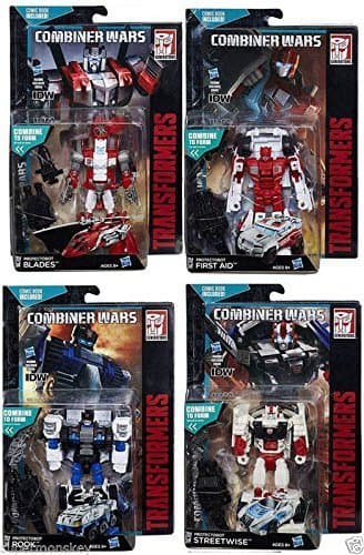 Transformers Generations Combiner Wars Protectobot Blades, First Aid, Streetwise and Rook Deluxe Wave 3