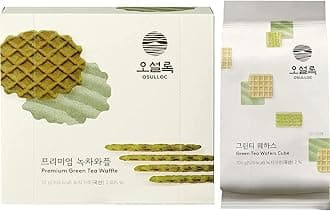 Matcha Cookies Combo, OSULLOC Green Tea Waffles & Green Tea Wafers Cookies