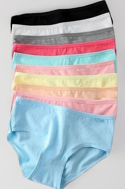 Women's Candy (Pop) Color Brief/ 100% Super Soft Cotton Hipster Ladies Plain Bright Panty/Innerwear Inner Elastic Underwear Combo(Pack of 1,2,3,4,5,6) (Colour May Very)