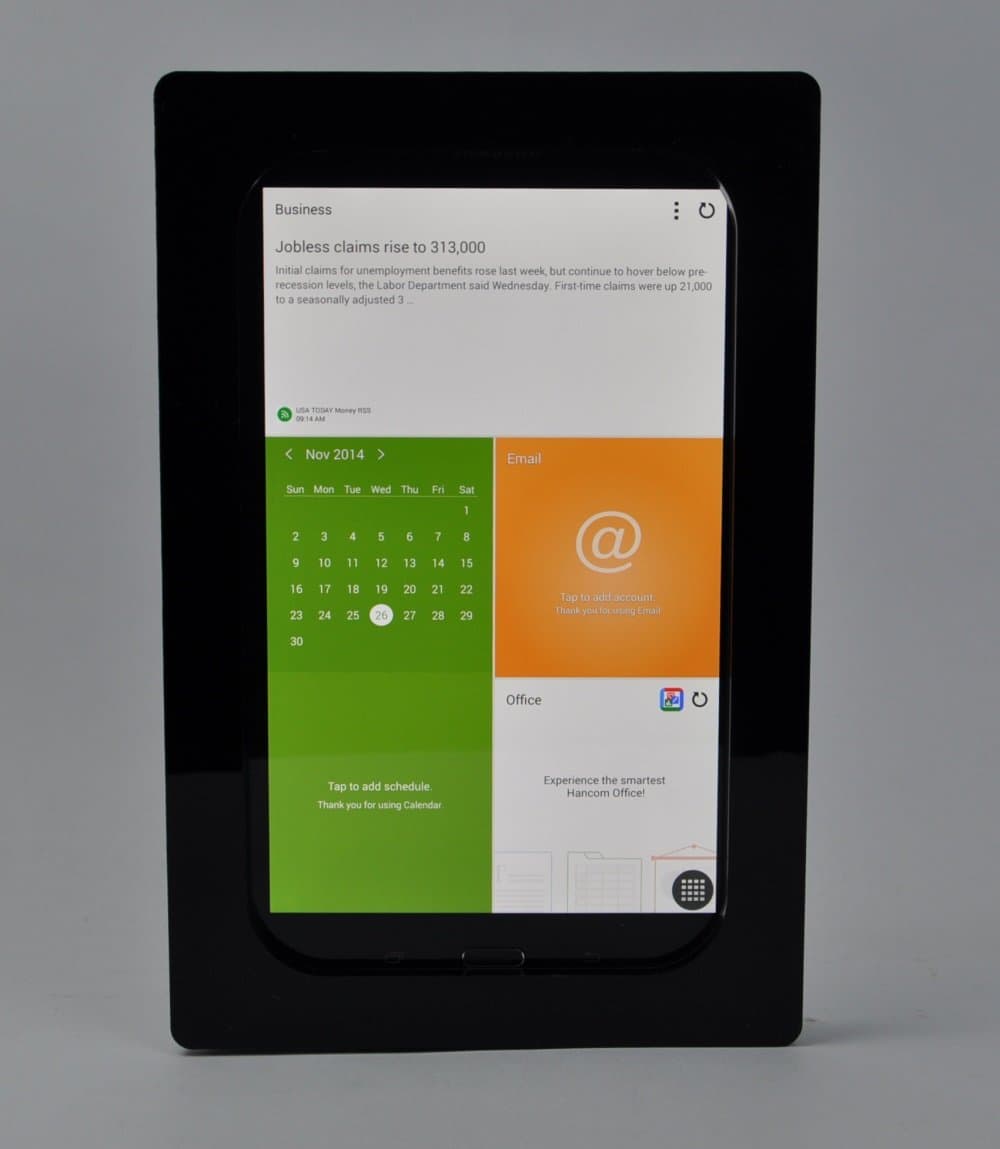 TABcare Compatible Samsung Galaxy Tab 3 7.0 VESA Mount Anti-Theft Security Enclosure, Black Acrlyic Material for POS, Kiosk, Store Display, Square Card Reader