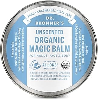Dr. Bronner's - Organic Magic Balm (Baby Unscented, 2 Ounce) - Made with Organic Beeswax & Hemp Oil, Moisturizes & Soothes Hands, Face and Body, Relieves Dry Skin, Helps Prevent Diaper Rash