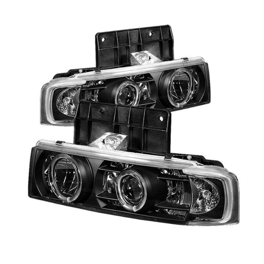 Spyder Auto :: PRO-YD-CA95-HL-BK Chevy Astro 95-05 / GMC Safari 95-05 Projector Headlights - LED Halo - Black - High 9005 (Not Included) - Low 9006 (Not Included)