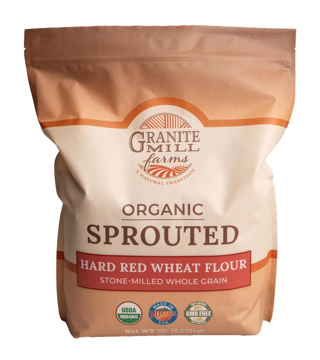 Granite Mill Farms Sprouted Organic Hard Red Wheat Flour, 5 lb