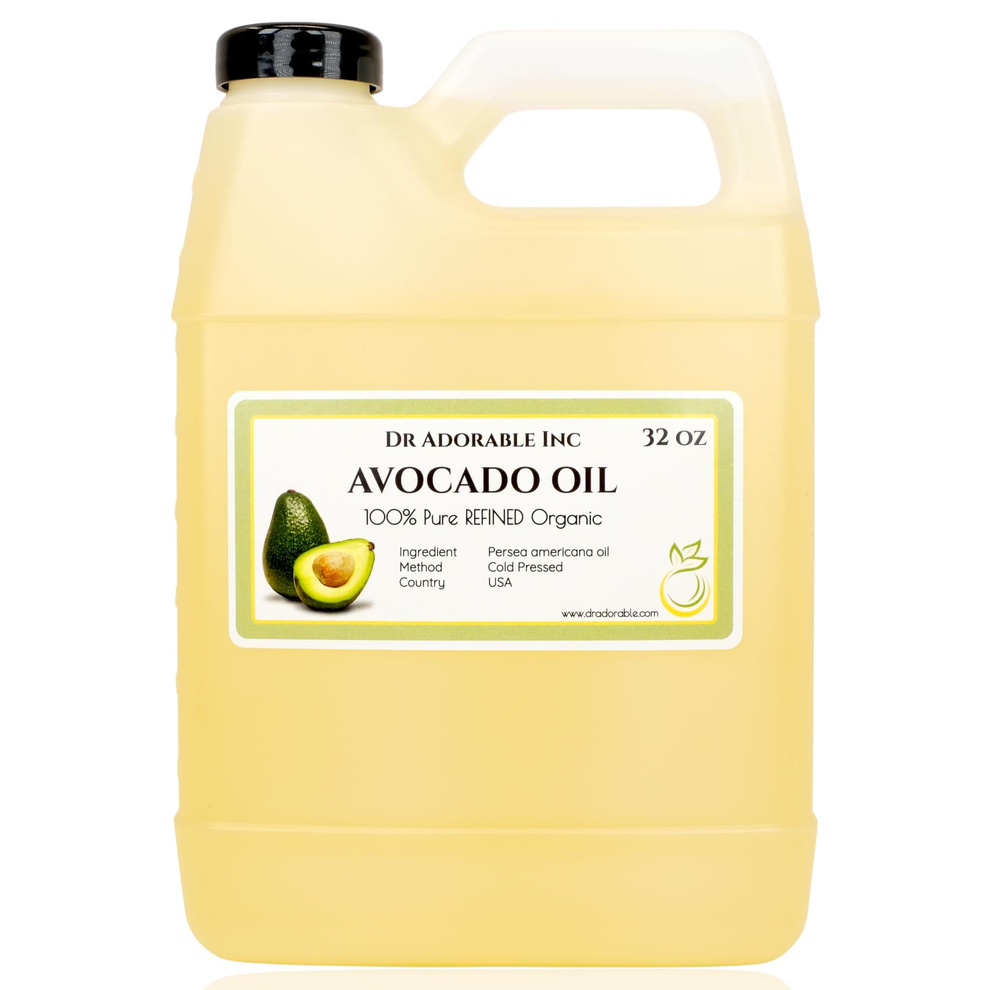 Dr Adorable - 32 oz - Avocado Oil - 100% Pure Natural Organic Cold Pressed