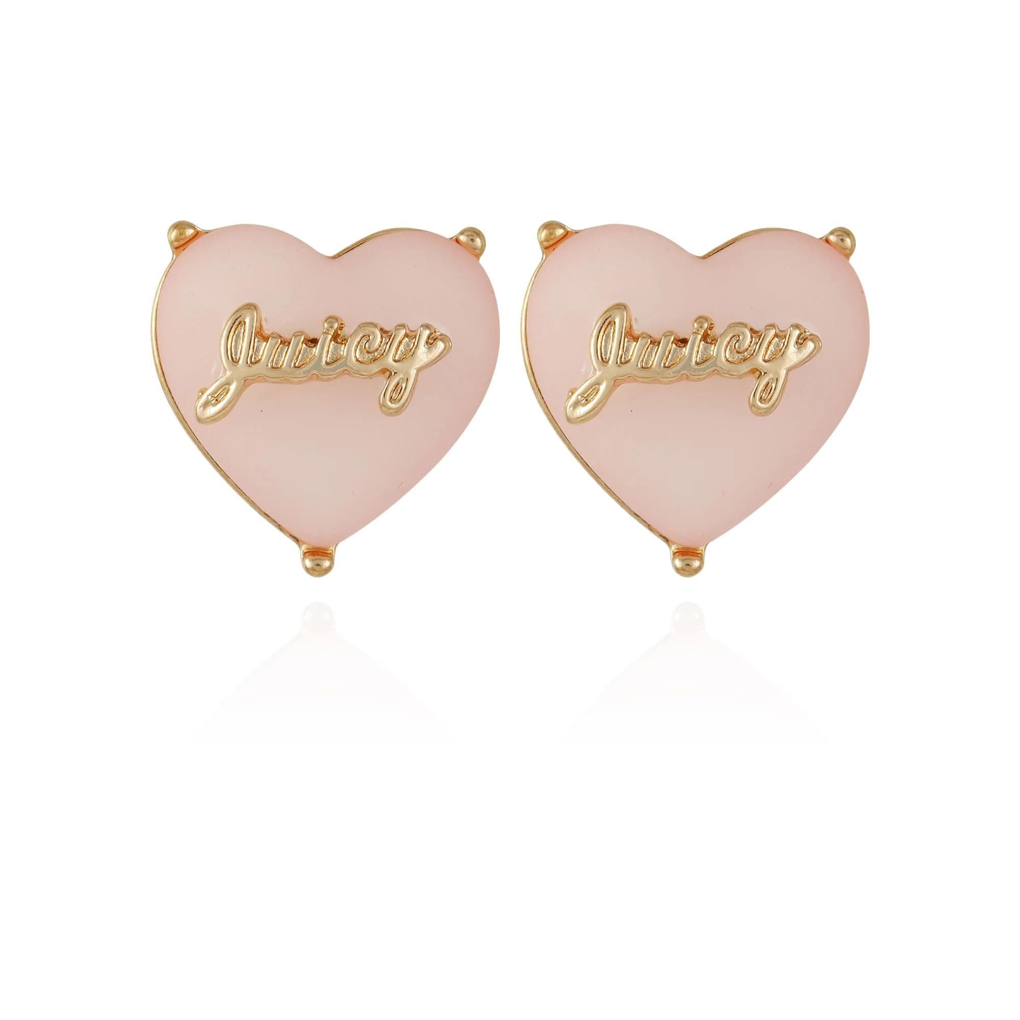 Juicy Couture Goldtone Dainty Heart Stud Earrings