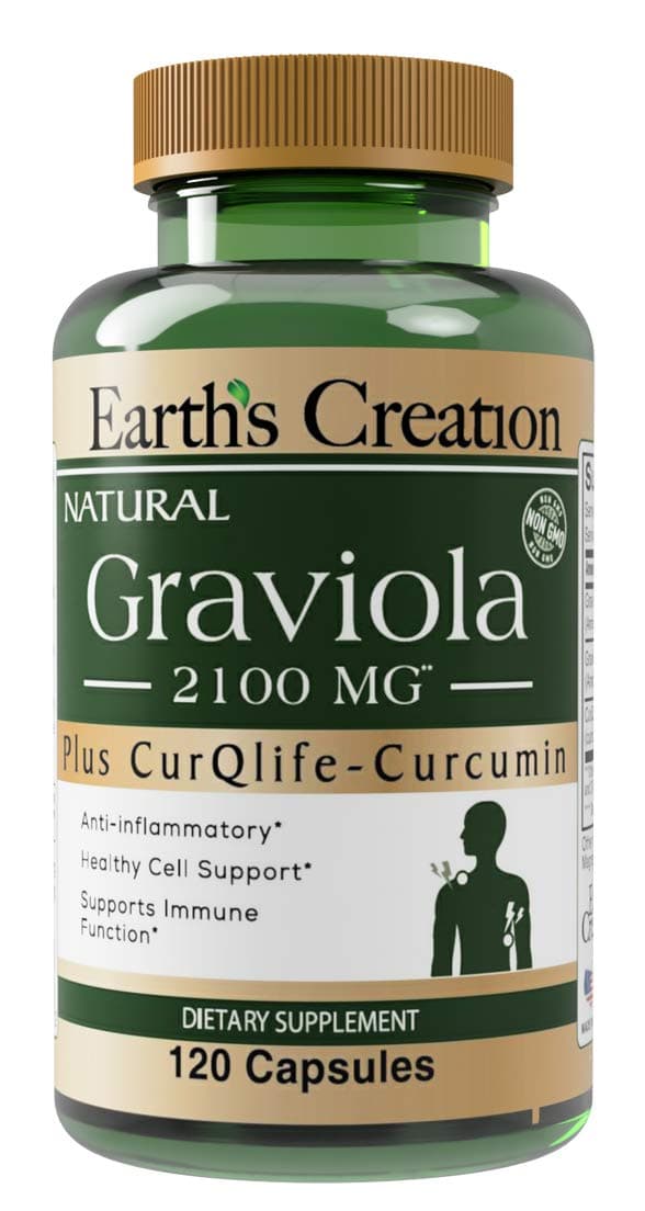 Graviola-Soursop 2100 mg with Curqlife 120 Capsules