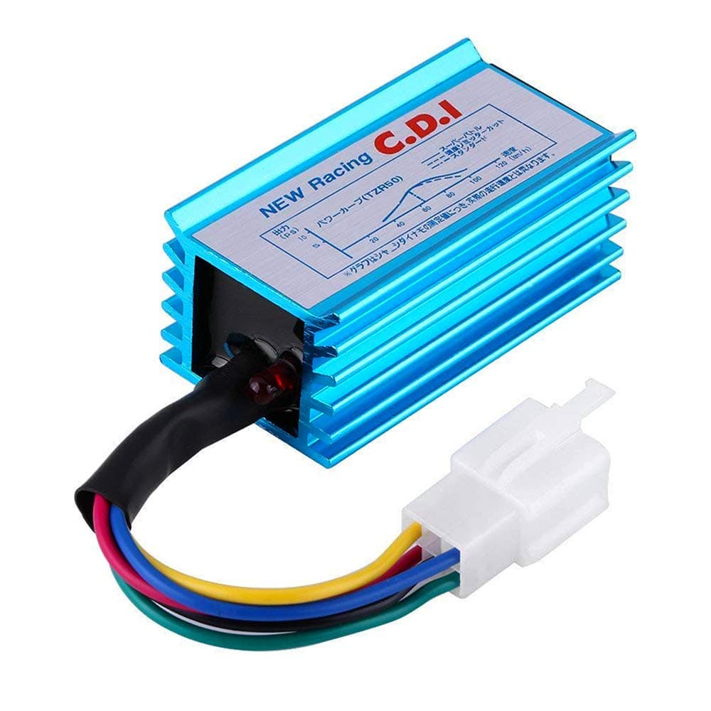 Triumilynn Racing AC 5 Pin CDI Box for GY6 50cc 70cc 90cc 110cc 125cc 140cc 150cc 160cc 139QMB 152QMI 157QMJ Chinese ATV Quad Go Kart Pit Dirt Bike Motorcycle - Blue