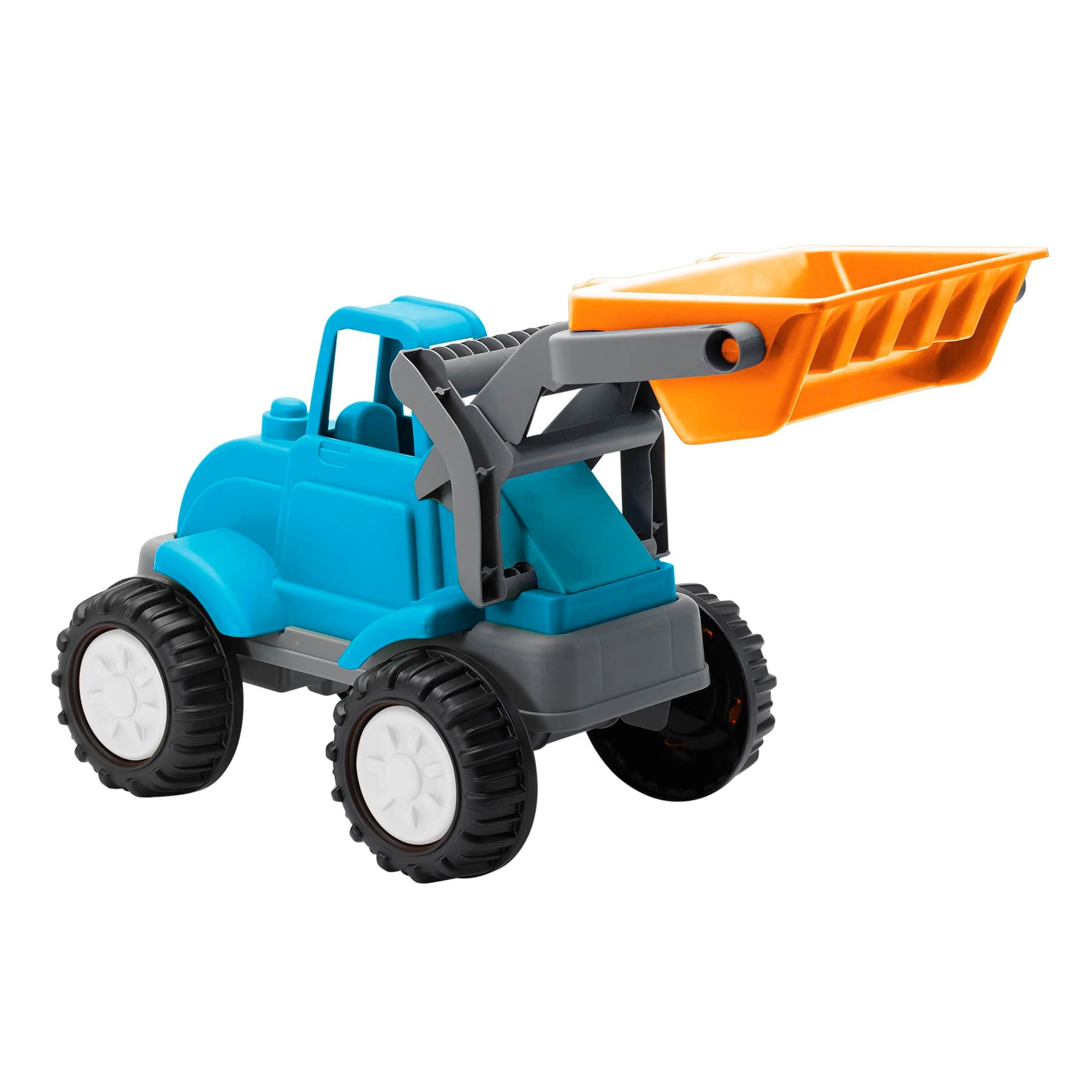 American Plastic Toys Gigantic Loader Truck with Tilting Loading Dump Bucket, Knobby Wheels, and Metal Axels for Indoors or Outdoors Play