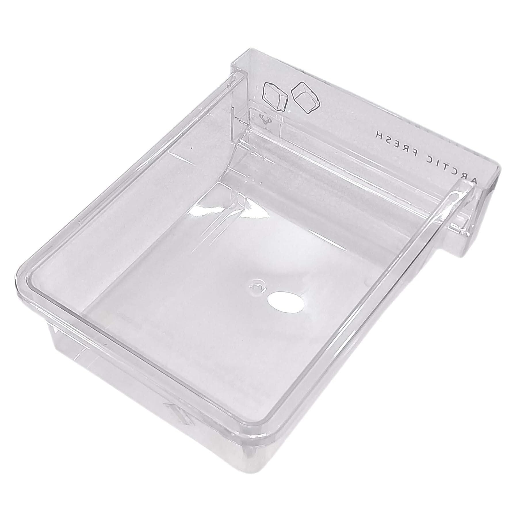 Part Code W11184220 Genuine Ice Cube Tray Box Compatible with Whirlpool Refrigerator Ice Collector Box, Match Code & Buy Fridge Door Shelf