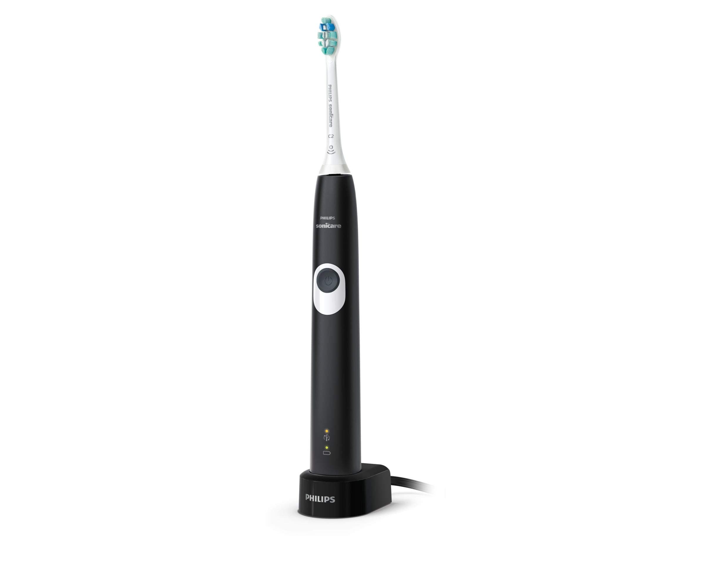 Philips Sonicare ProtectiveClean 4100 Rechargeable Electric Power Toothbrush, Black, HX6810/50